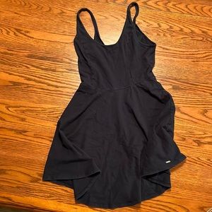 Large navy blue dress